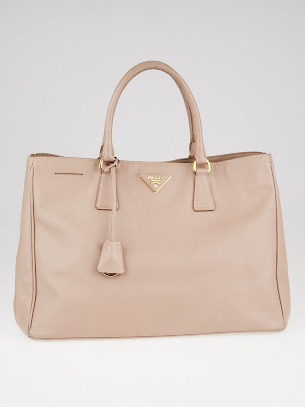Prada Cammeo Saffiano Lux Leather Large Tote Bag