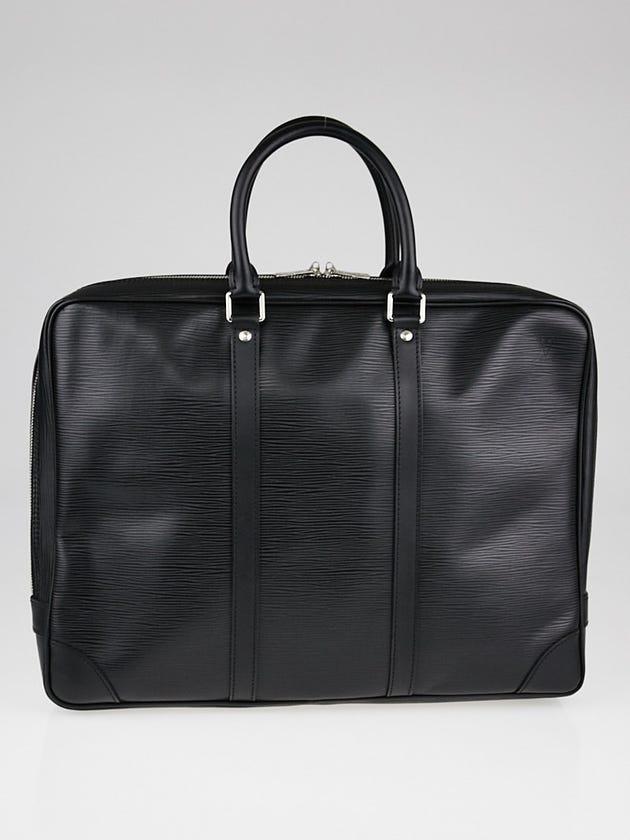 Louis Vuitton Black Epi Leather Porte-Documents Voyage Bag
