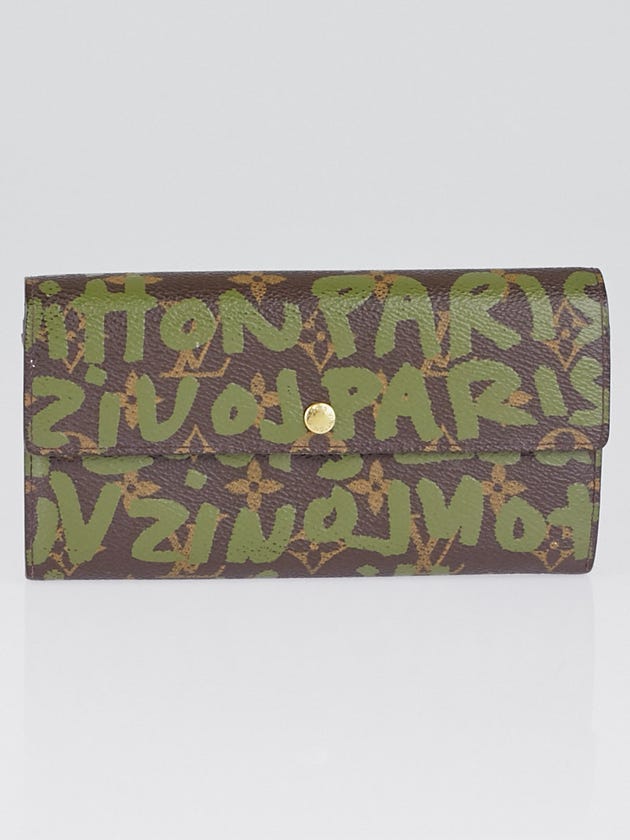 Louis Vuitton Limited Edition Khaki Graffiti Stephen Sprouse Pochette Porte Monnaie Wallet