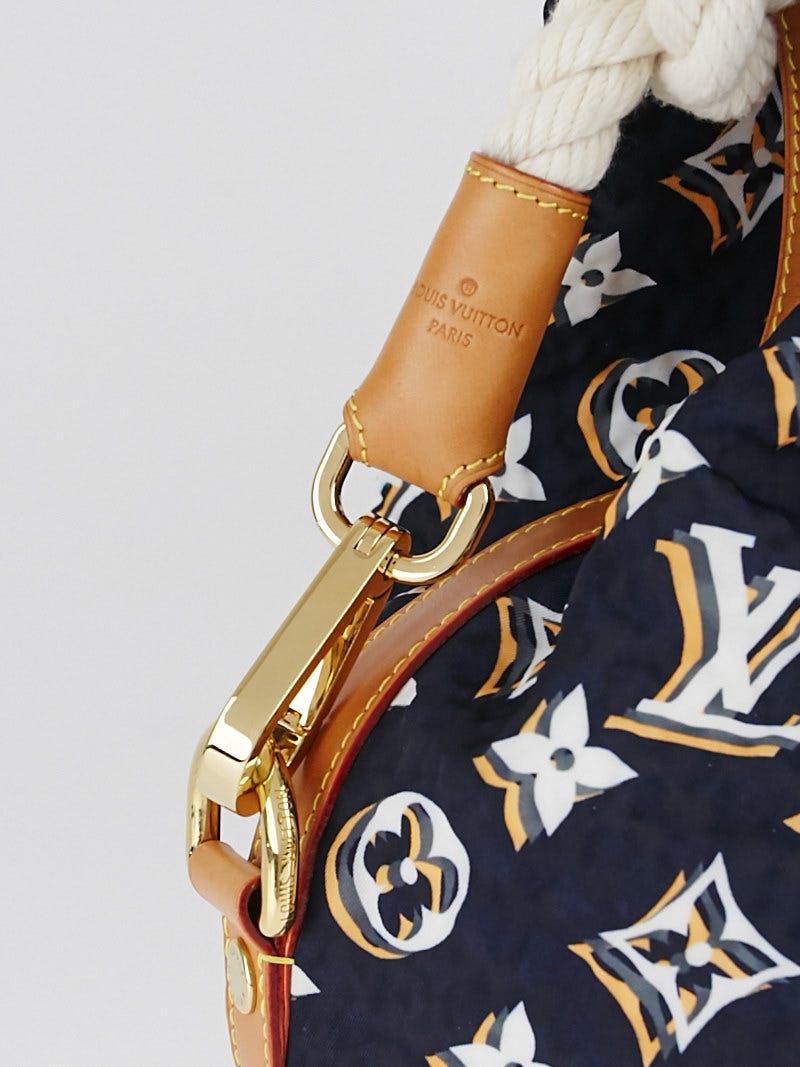Louis Vuitton Navy Blue Monogram Nylon Limited Edition Bulles MM Bag at  1stDibs