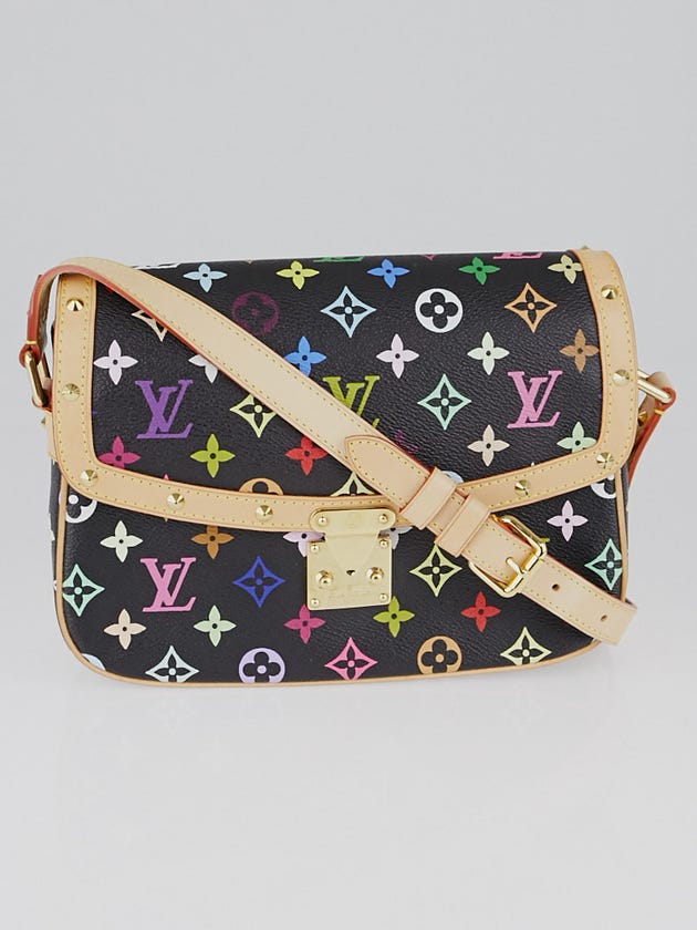 Louis Vuitton Black Monogram Multicolore Sologne Bag