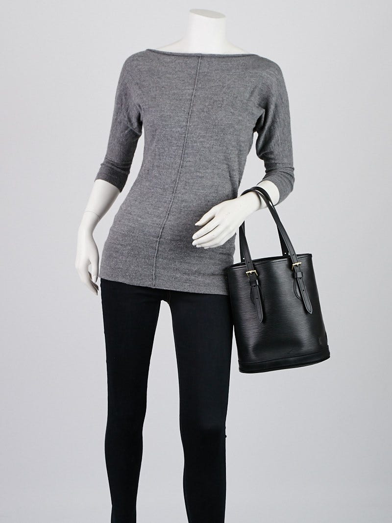 Louis Vuitton® Petit Bucket Black. Size  Louis vuitton accessories, Louis  vuitton, Bags
