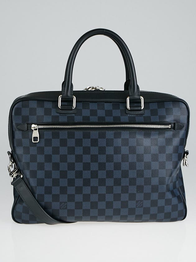 Louis Vuitton Cobalt Damier Canvas Porte-Document Business Briefcase Bag