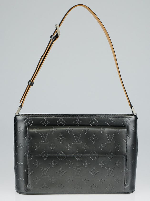 Louis Vuitton Black Monogram Mat Allston Bag