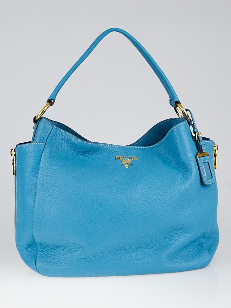 Prada vitello daino hobo bag deals