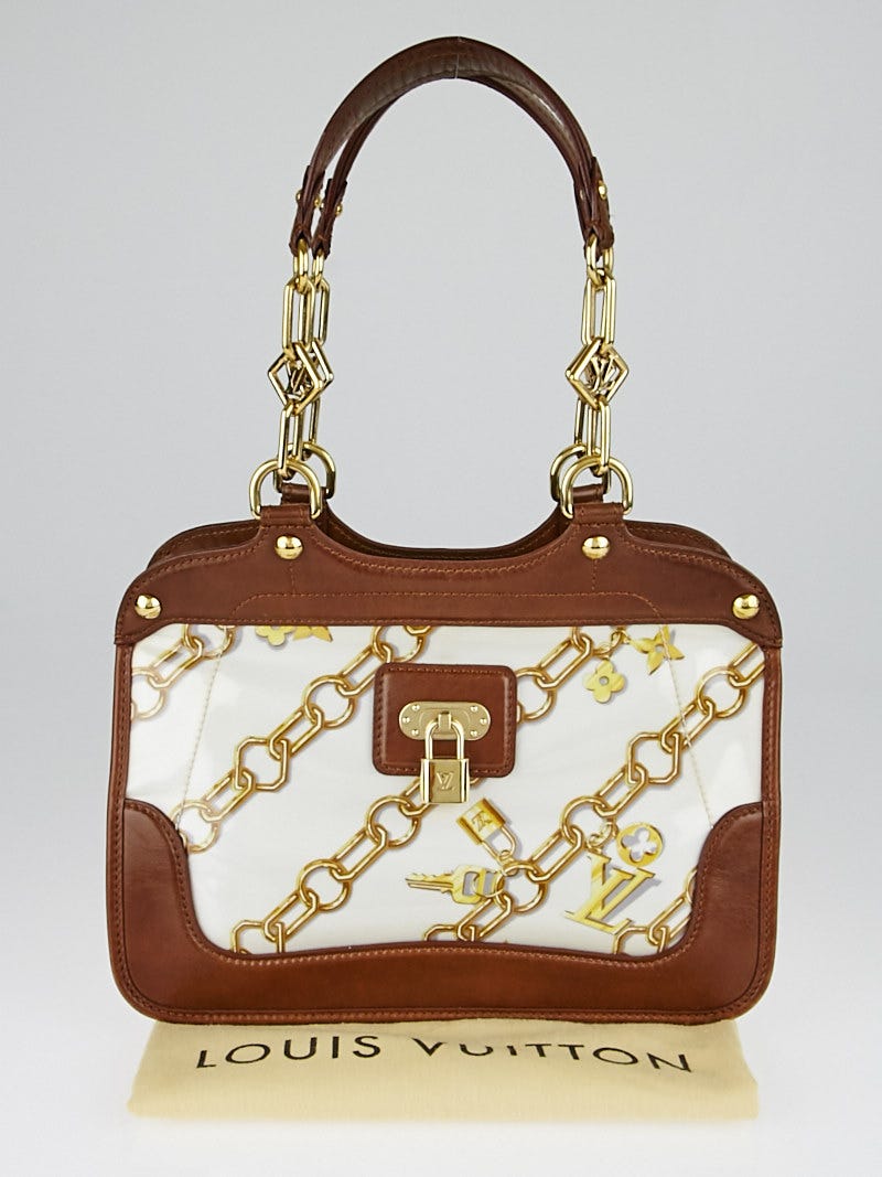 Louis Vuitton Limited Edition White Monogram Charms Cabas Charms Bag -  Yoogi's Closet