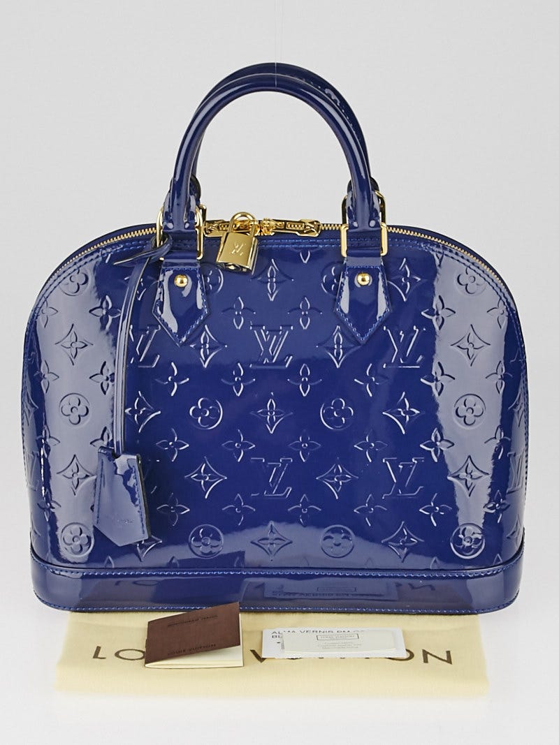 Louis Vuitton Alma PM Vernis Grand Bleu Blue