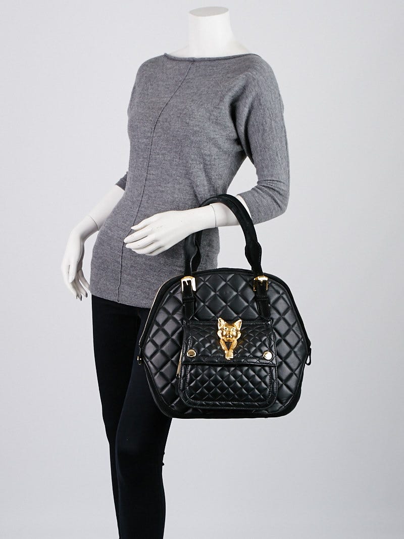 リアル Nappa Quilted Black Prorsum Burberry Leather Animal Country バッグ