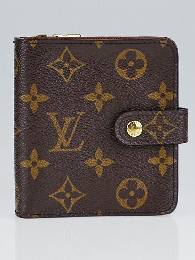 Louis Vuitton Monogram Canvas Zip Compact Wallet
