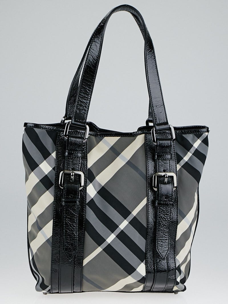 Burberry victoria beat check tote deals