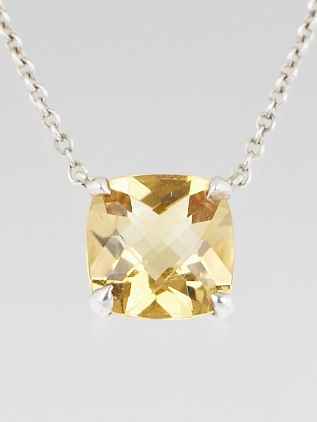 Tiffany & Co. Sterling Silver and Citrine Sparklers Pendant Necklace
