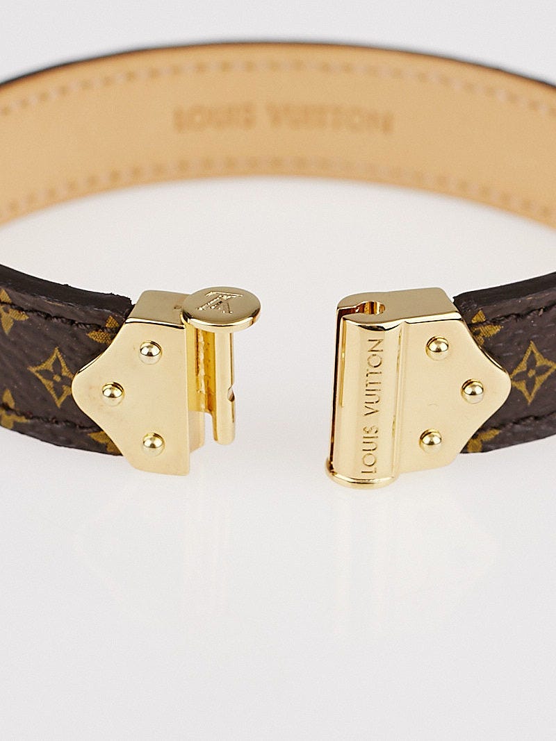 Louis Vuitton Monogram Canvas Nano Spirit Bracelet Size 19