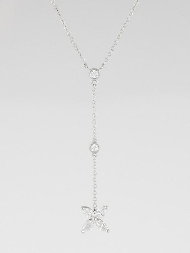 Tiffany & Co. Platinum and Diamond Victoria Lariat Necklace
