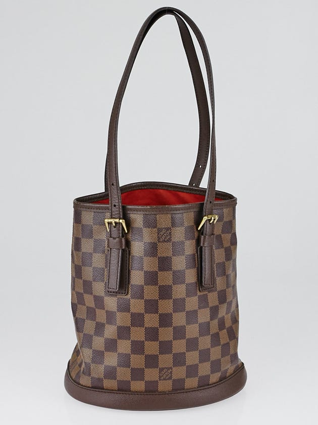 Louis Vuitton Damier Canvas Marais Bucket Bag w/Accessories Pochette