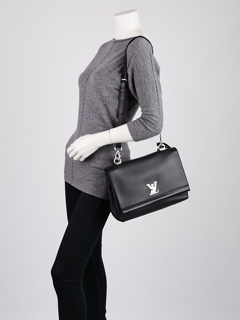 Twist Louis Vuitton LockMe Mini Black Leather ref.176860 - Joli Closet