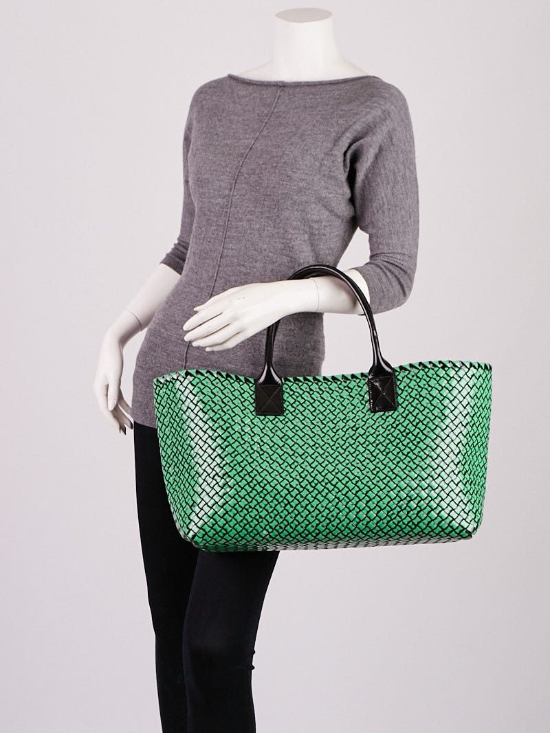 【BOTTEGA VENETA】Leather Twist Tote Bag Grass Bottega Veneta Leather Twist Tote Bag Grass | eBay