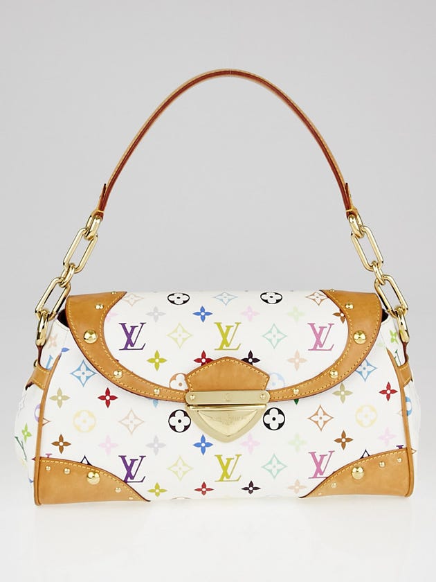 Louis Vuitton White Monogram Multicolore Beverly MM Bag