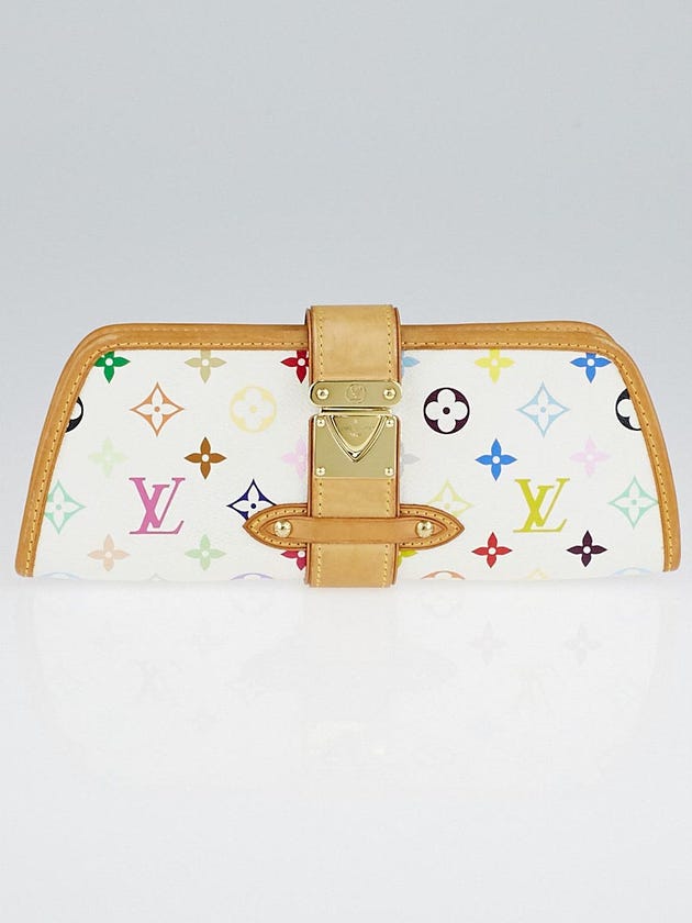 Louis Vuitton White Monogram Multicolore Shirley Bag w/o Strap