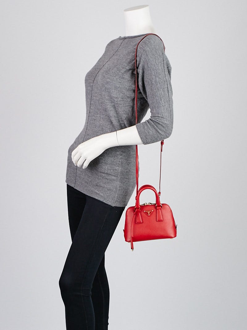 Prada Fuoco Saffiano Lux Leather Mini Bag BL0851 - Yoogi's Closet