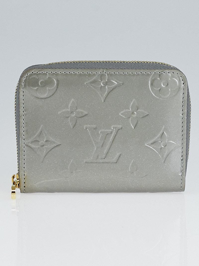Louis Vuitton Silver Monogram Vernis Zippy Coin Purse | Yoogi's Closet