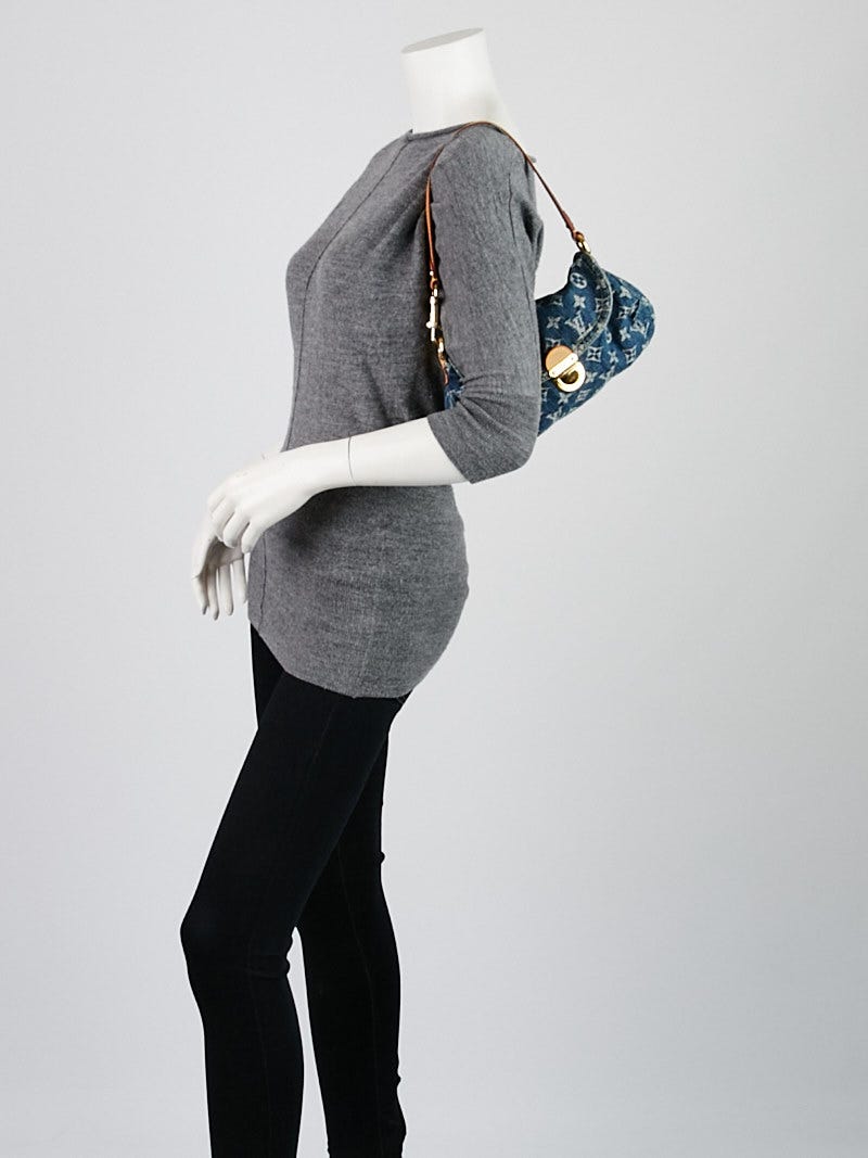 Louis Vuitton Blue Monogram Denim Mini Pleaty Bag Yoogi s Closet