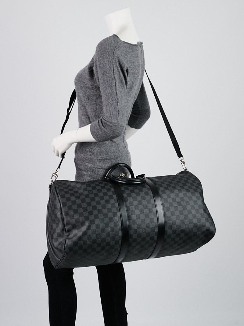 Louis Vuitton Damier Graphite Canvas Keepall 55 Bag - Yoogi's Closet