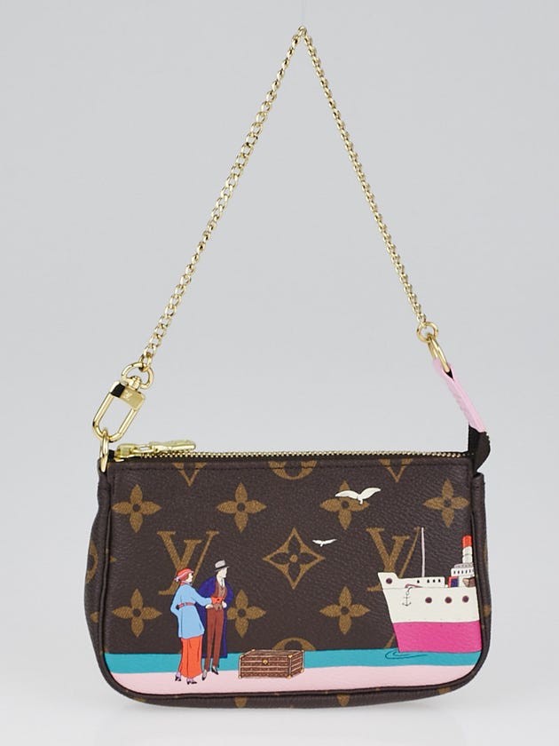 Louis Vuitton Limited Edition Monogram Canvas Illustre Mini Accessories Pochette Bag