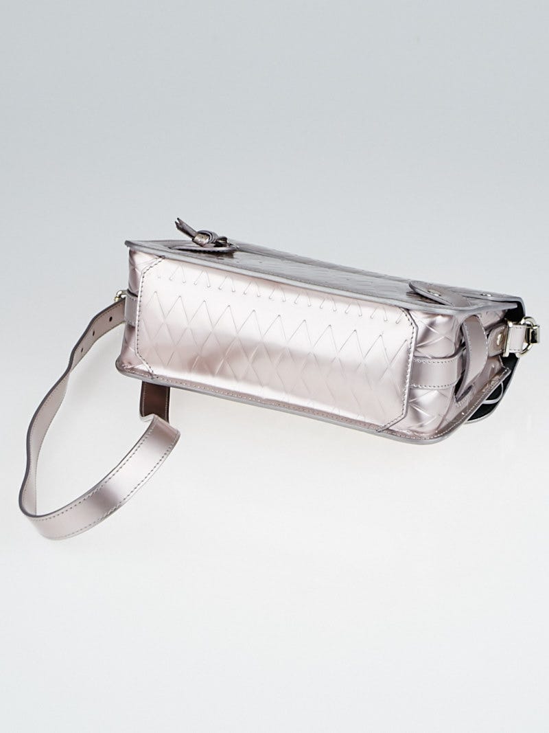 Proenza Schouler Silver Embossed Mirror Leather PS11 Mini