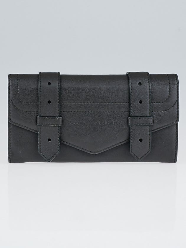 Proenza Schouler Grey Leather PS1 Continental Wallet