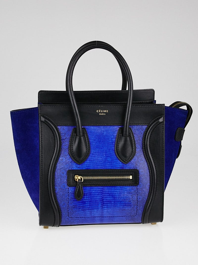 Celine mini outlet luggage blue