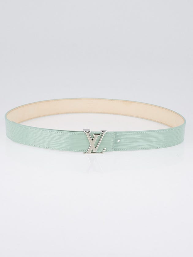 Louis Vuitton 30mm Amande Electric Epi LV Initials Belt Size 90/36