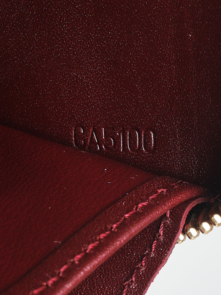 Louis Vuitton Limited Edition Rouge Fauviste Monogram Vernis Leopard Zippy Wallet