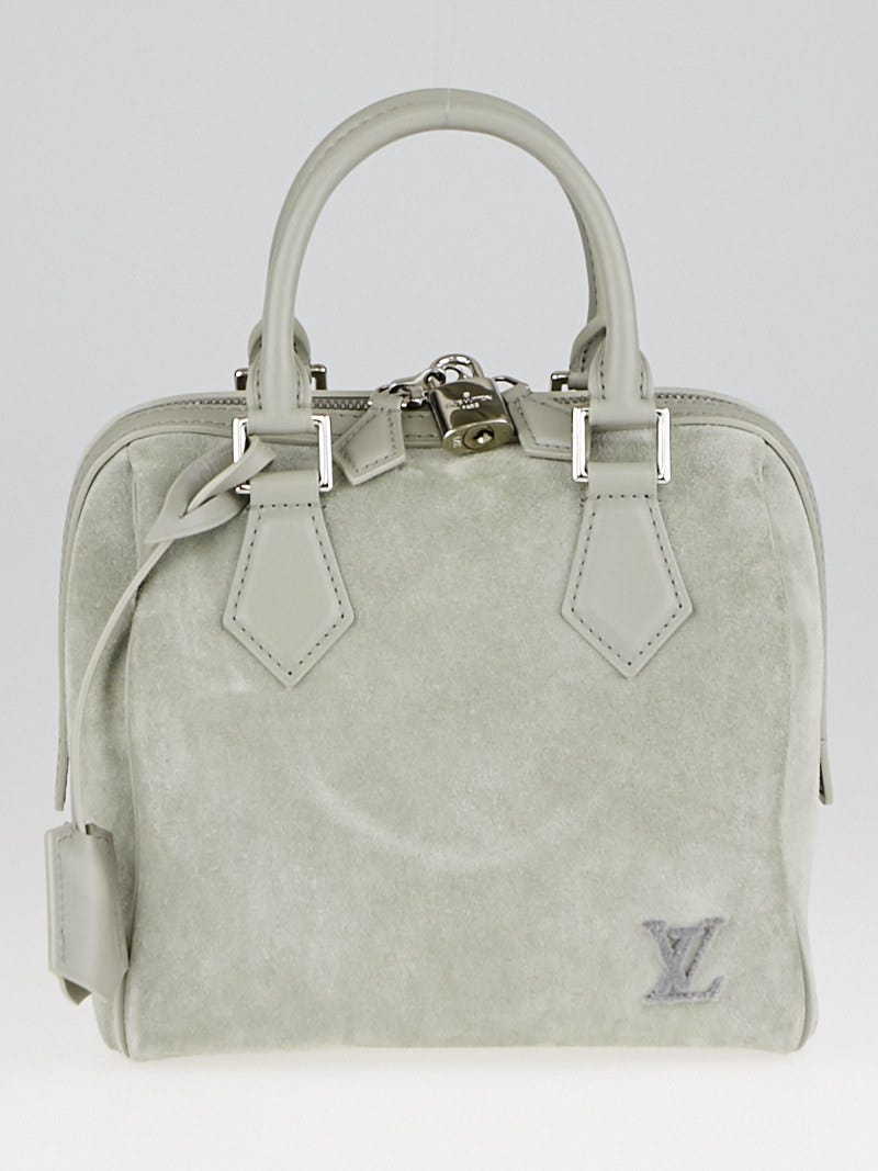 Louis Vuitton Limited Edition Grey Suede Illusion Speedy Cube PM