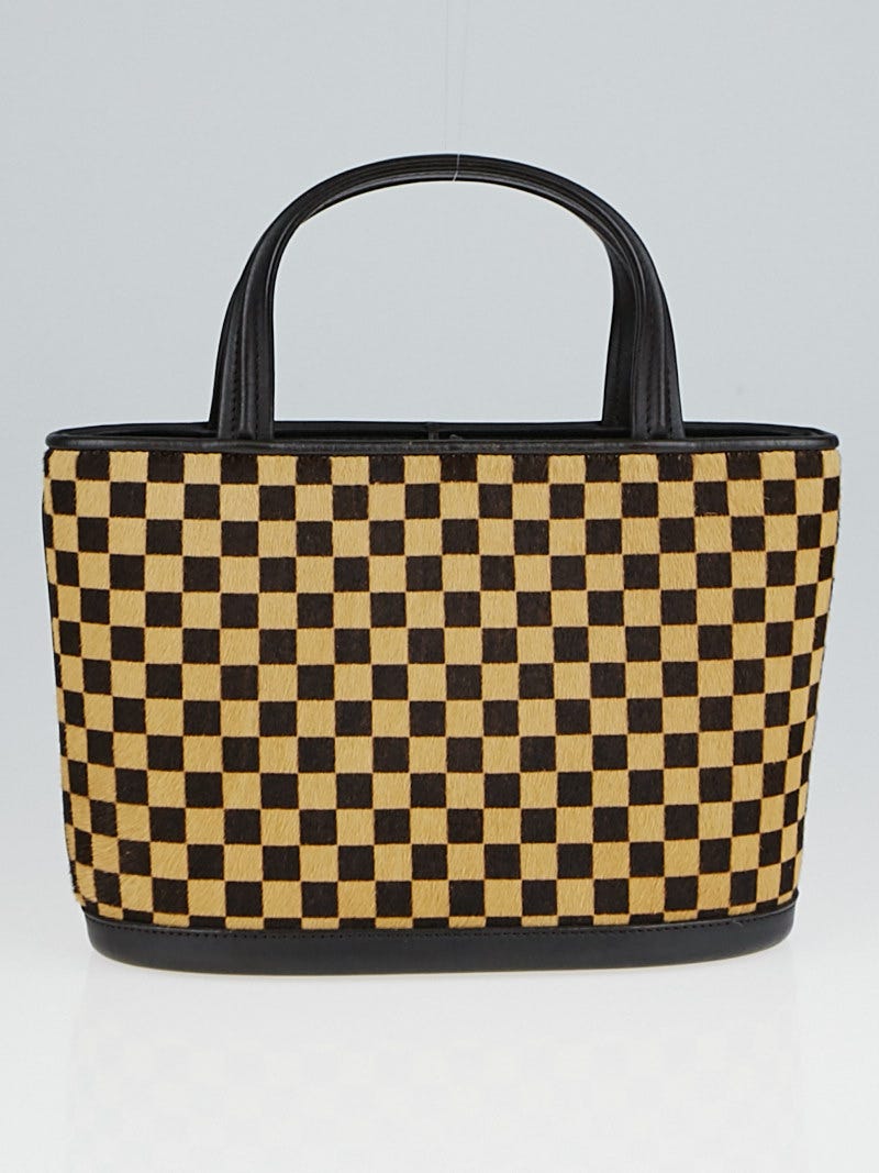 Louis Vuitton Limited Edition Damier Sauvage Calf Hair Impala Bag