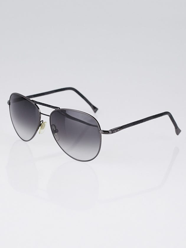 Louis Vuitton Damier Graphite Gunmetal Conspiration Pilote Sunglasses Z0439U