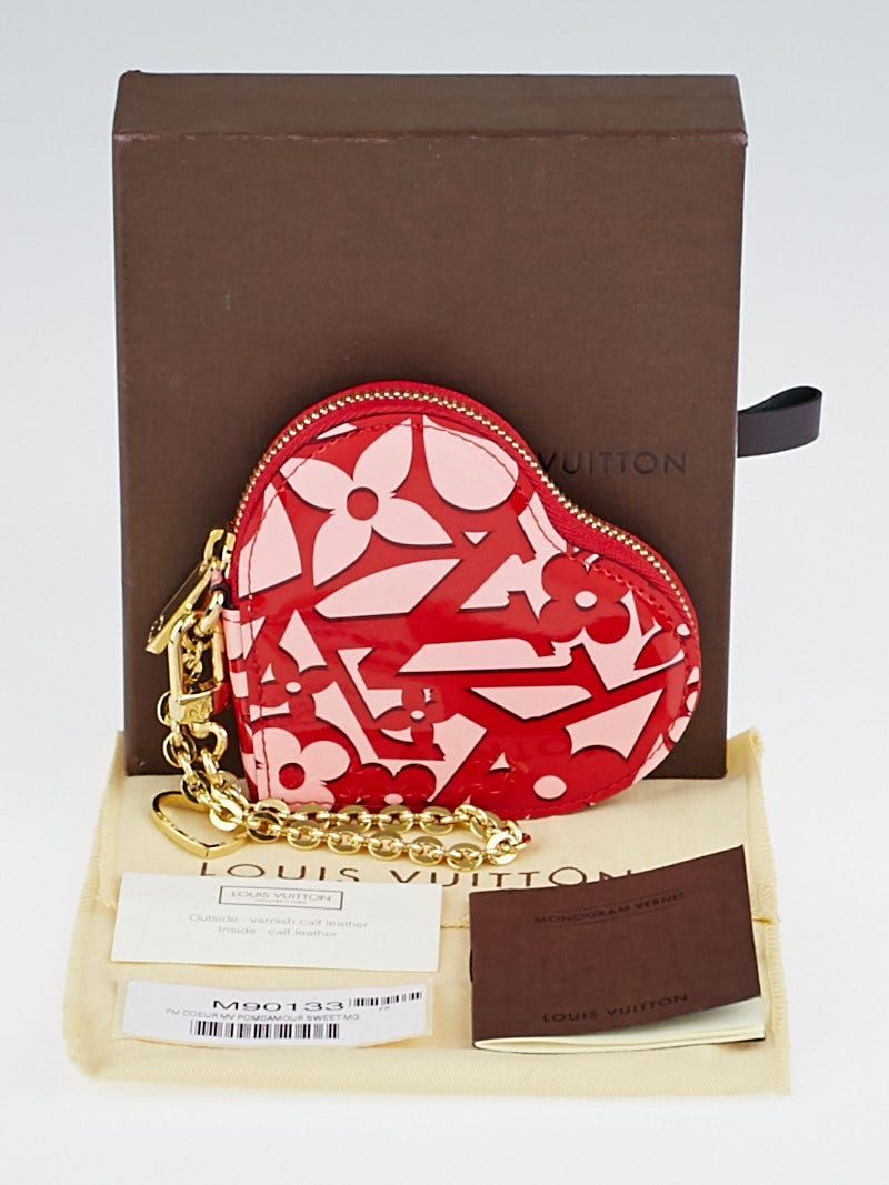 Louis Vuitton Pomme D'Amour Monogram Vernis Heart Coin Purse - Yoogi's  Closet