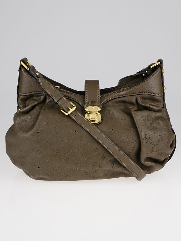 Louis Vuitton Gris Elephant Monogram Mahina Leather XS Bag