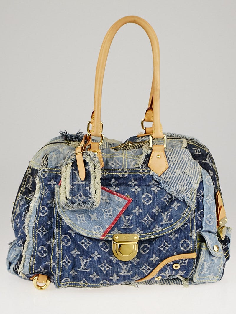 Louis Vuitton Blue Monogram Denim And Leather Limited Edition