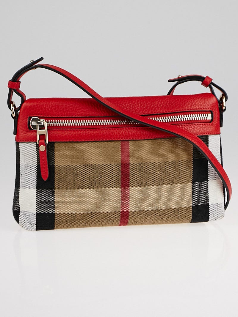 Burberry small canvas check crossbody bag online