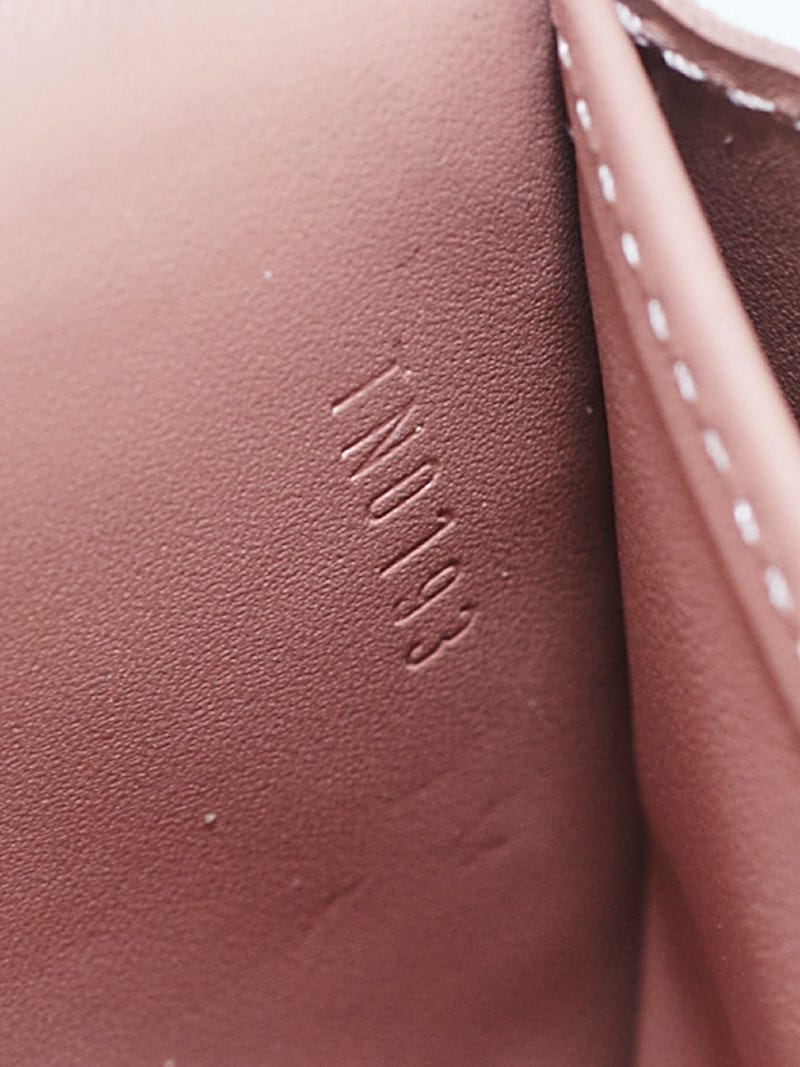 Louis Vuitton Rose Velours Monogram Vernis Ikat Limited Edition Sarah Wallet
