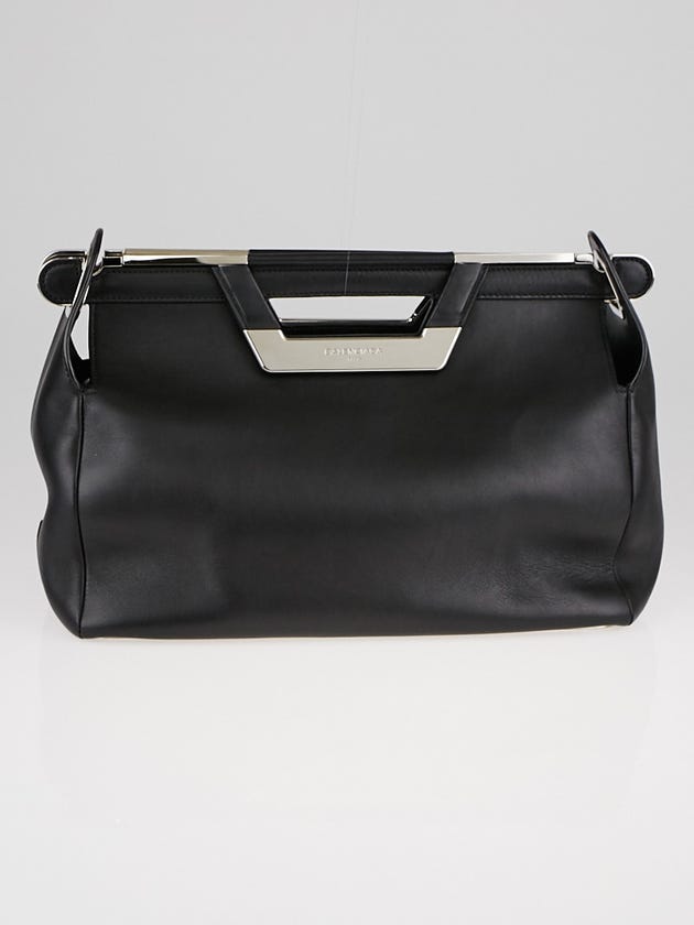 Balenciaga Black Calfskin Leather Ray Doctor Bag