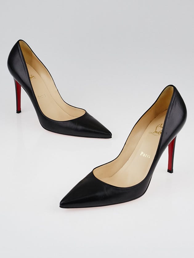 Christian Louboutin Black Leather Pigalle 100 Pumps Size 9/39.5