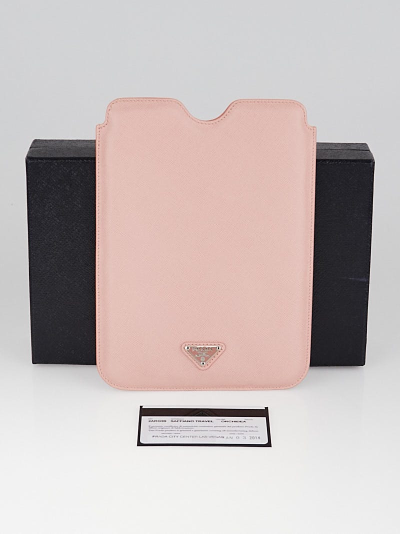 格安saleスタ Mini iPad Leather Saffiano Pink Prada Cover Closet Yoogi's | iPad