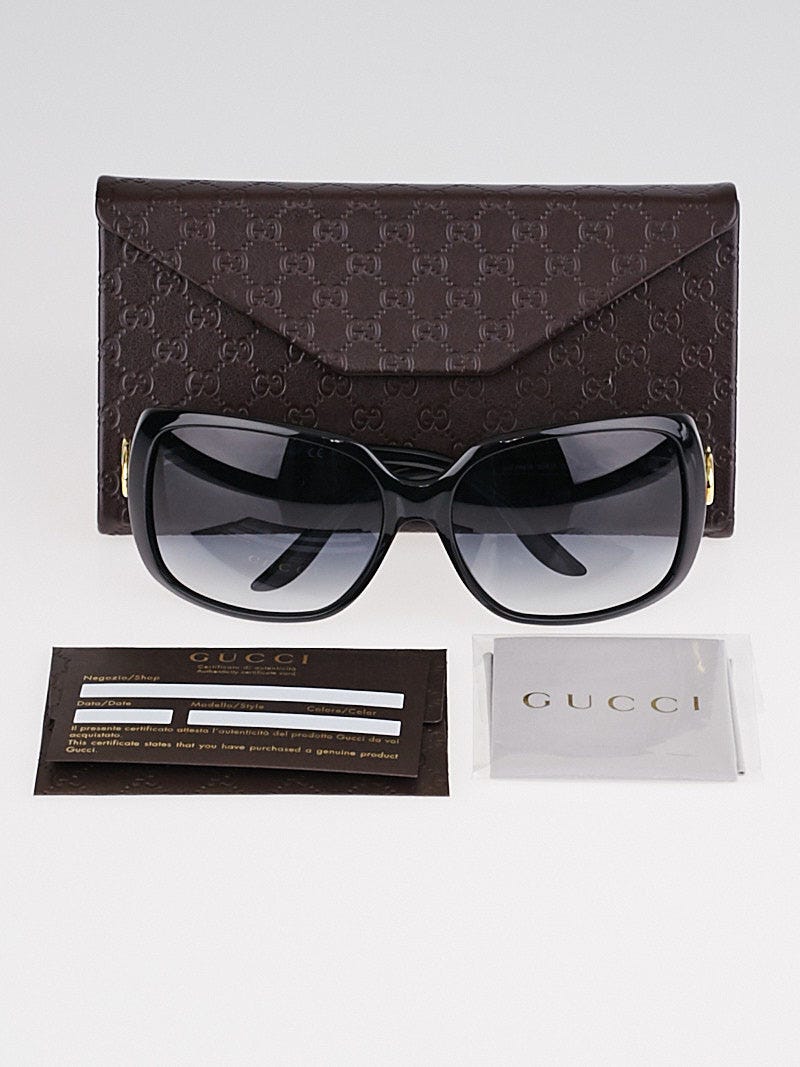 GUCCIサングラス Oval frame sunglasses in black | GUCCI® US