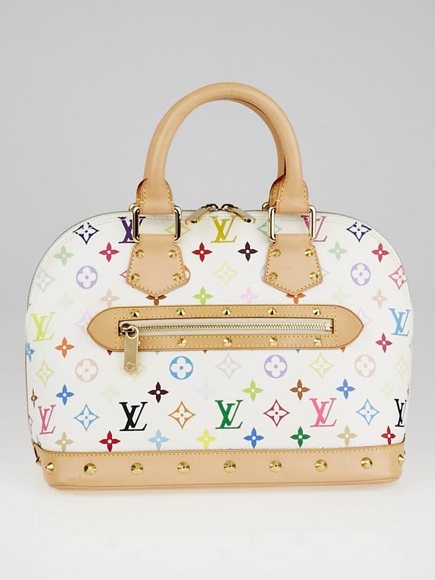 Louis Vuitton White Monogram Multicolor Alma Bag