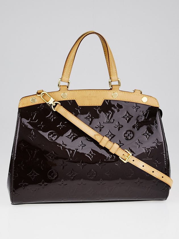 Louis Vuitton Amarante Monogram Vernis Brea MM Bag
