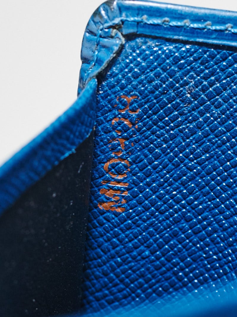 Louis Vuitton Toledo Blue Epi Business Card Holder - Yoogi's Closet