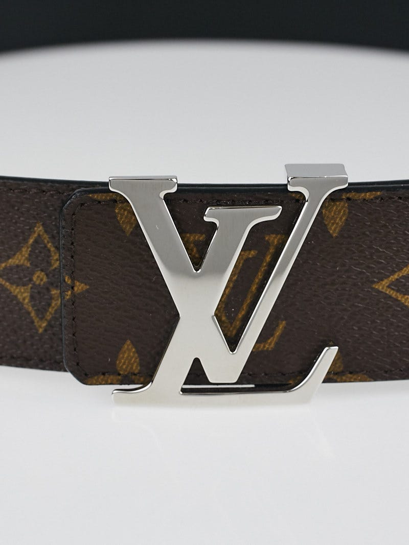 Louis Vuitton, Accessories, Louis Vuitton M968 Monogram 40mm 5 Lv  Initiales Belt Logo Gold Buckle