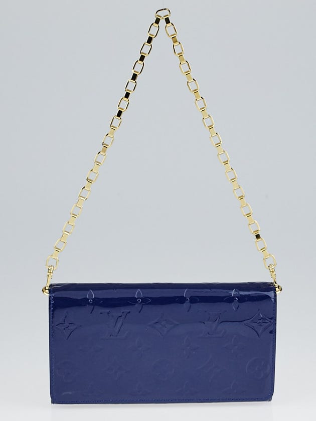 Louis Vuitton Grand Bleu Monogram Vernis Chaine Wallet Bag