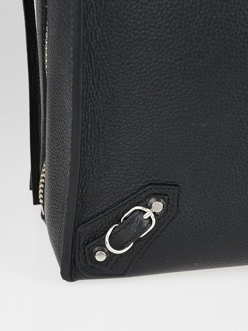 Balenciaga Black Calfskin Leather Papier A5 Zip Around Tote Bag - Yoogi's  Closet